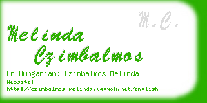 melinda czimbalmos business card